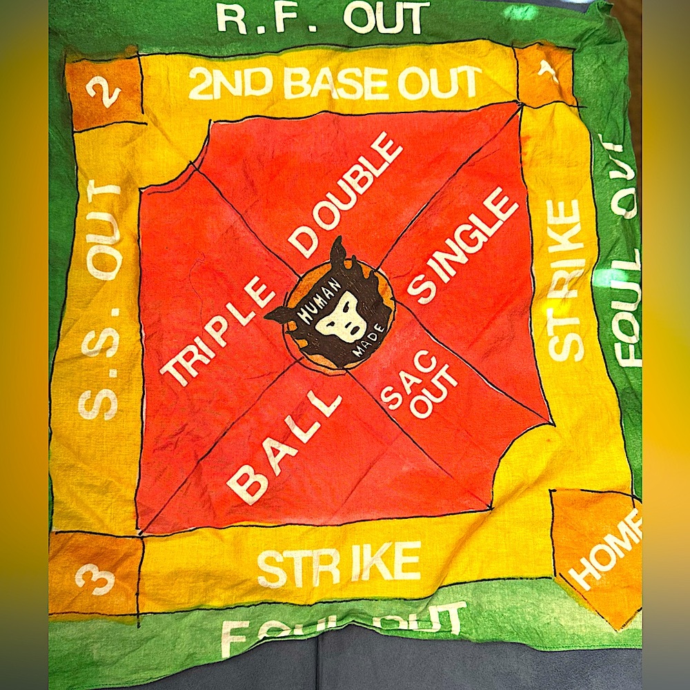 Human Made Vintage Baseball Field Scarf